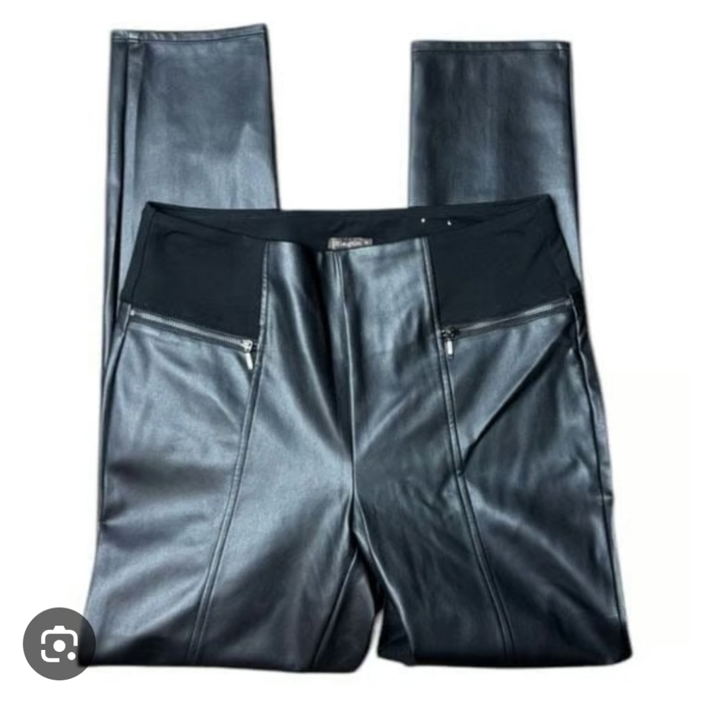 J. McLaughlin faux leather pants size L Large Like New